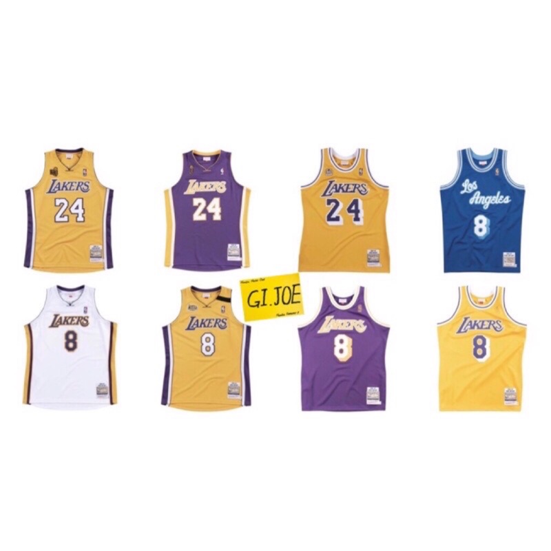 【限定下標】Mitchell &amp; Ness Kobe Bryant AU球員版球衣 新人紫 &amp; 81分白 全新含吊