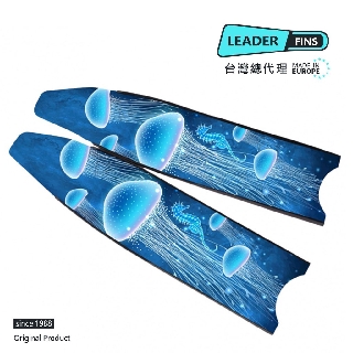 【Leaderfins】〈 深海水母_限量版〉玻璃纖維蛙鞋板 - 台灣總代理