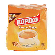 SK MART-【KOPIKO】三合一即溶黃糖咖啡 BROWN COFFEE (POLYBAG) 10pk*27.5g