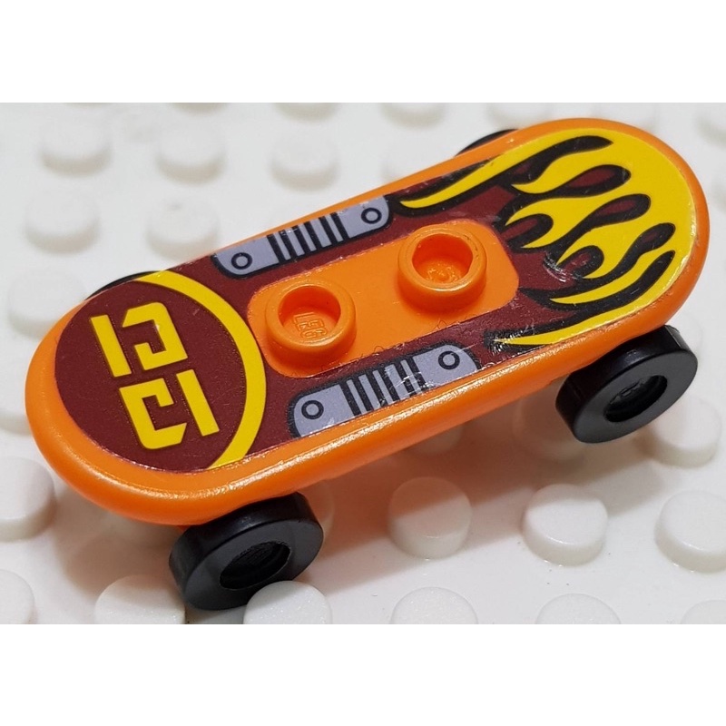 樂高 42511 70592 橘色 滑板 滑板車 機甲 忍者 貼紙 配件
