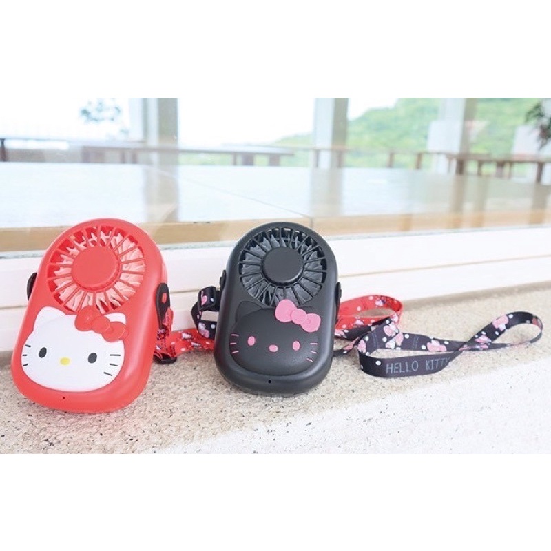 三麗鷗 Sanrio Hello Kitty 凱蒂貓 USB造型頸掛風扇 隨身頸掛式風扇 風扇 手持風扇