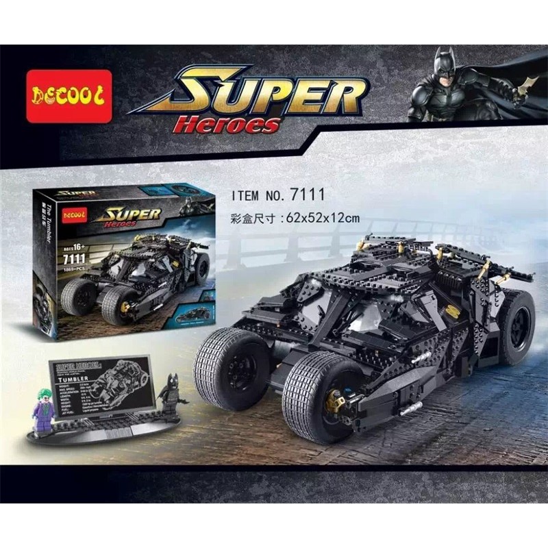 【現貨】【現貨】【現貨】--樂高 LEGO 規格 盒裝 得高 7111 蝙蝠俠戰車 (復仇者聯盟 鋼鐵人 美國隊長 蜘蛛人 漫威)