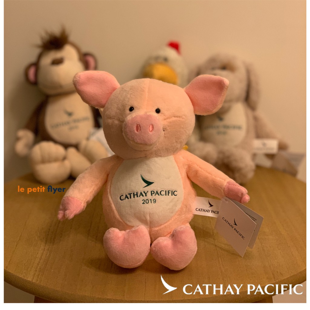 (現貨在台)國泰航空12生肖絨毛玩偶-2019年豬年版🐷