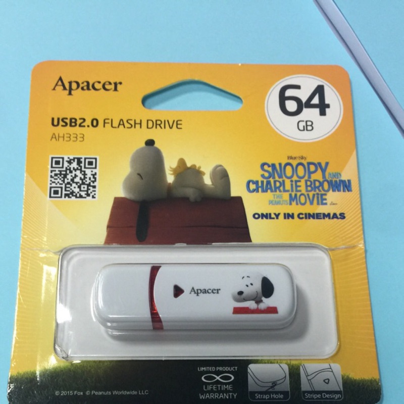 史努比xApacer宇瞻 AH333 64G 玩美隨身碟