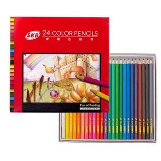 SKB NP-130 樂趣24色色鉛筆 (紙盒)