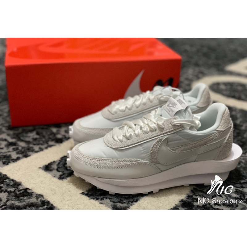 ✤ NIC_Sneakers ✤ Sacai x Nike  LDV Waffle 全白 BV0073-101