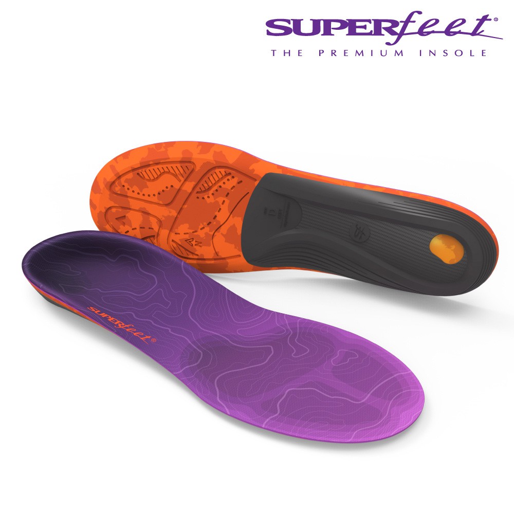 【美國SUPERfeet】碳纖維健行鞋墊-紫色
