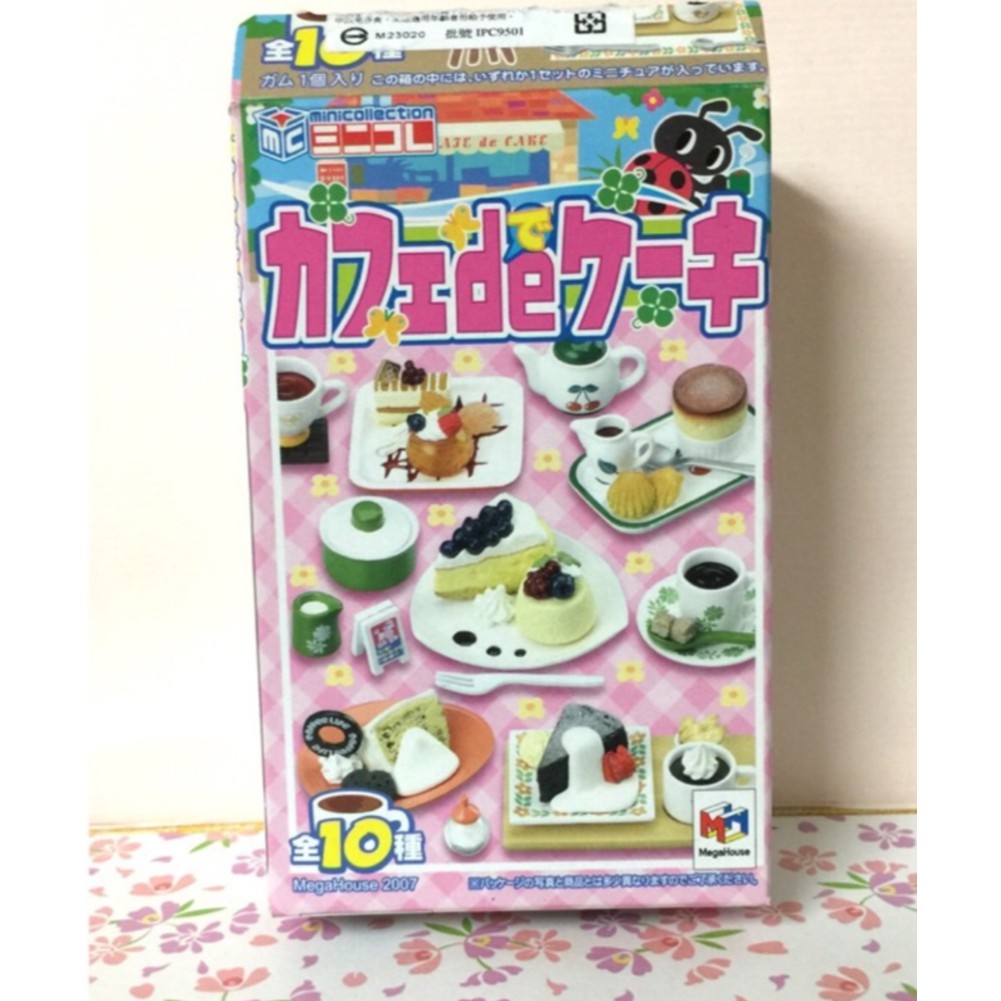 日本 Megahouse 食玩 盒玩 絕版 咖啡蛋捲與茶的世界 下午茶 蛋糕 7號 蟲蟲甜點