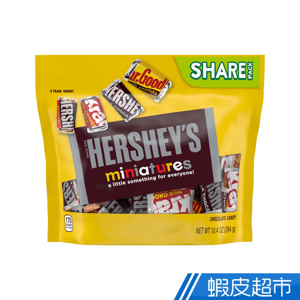 Hersheys 好時 迷你巧克力可可綜合組 294g 巧克力 綜合 脆米 牛奶 黑巧 花生 可可 現貨 蝦皮直送