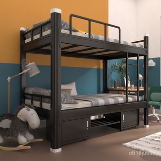 格林家具城 學生宿舍上下鋪鐵架床鐵藝雙層床員工高低床家用加厚上下床鐵床
