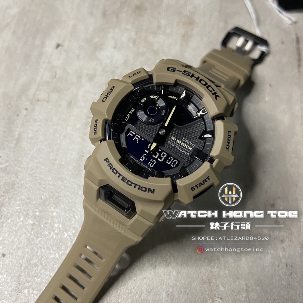 []錶子$行頭[] CASIO G-SHOCK 運動 計步 數據 藍芽連線 電子錶-卡其棕 (GBA-900UU-5A)