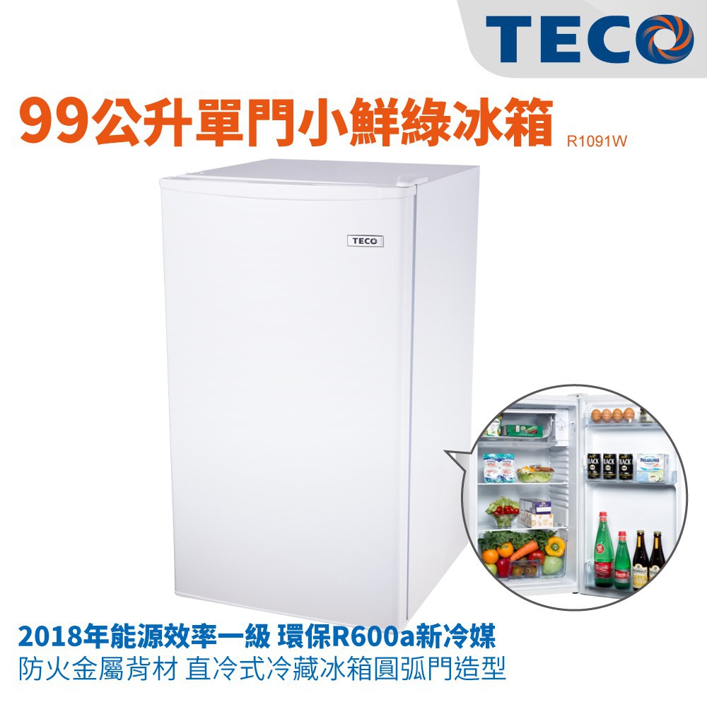 TECO東元冰箱 R1091W 99公升