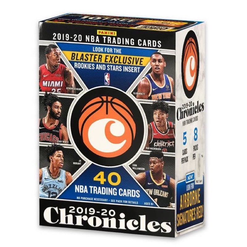 🔥特價倒數3盒🔥2019-20 NBA Chronicles Blaster 球員卡 （有機會拆到簽名卡）Zion