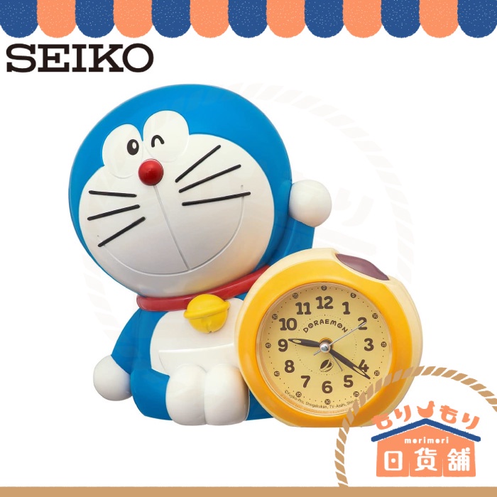 日本 SEIKO 精工 哆啦A夢造型鬧鐘 JF383A 會說話 3種鬧鈴語音 貪睡功能 時鐘 DORAEMON 小叮噹