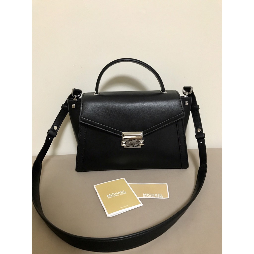 whitney medium leather satchel