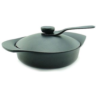 日本【柳宗理Sori Yanagi】南部鐵器 22cm 雙耳中深鐵鍋 (附鐵蓋及鐵匙)~網路最低價〜現貨免運