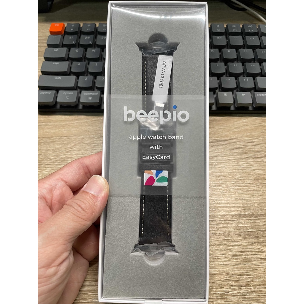 beepio Apple Watch 悠遊卡錶帶 沉穩黑 42mm/44mm/45mm