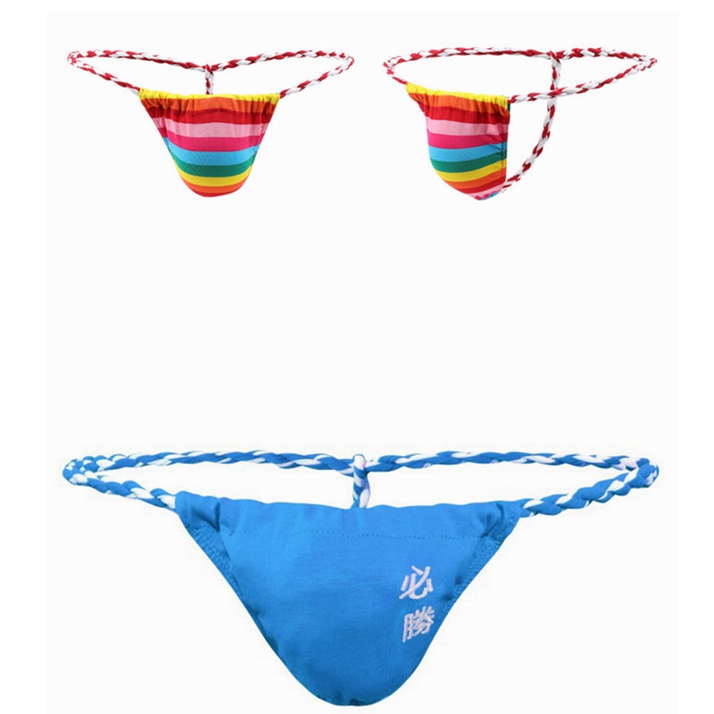 男性低腰丁字內褲男士內褲刺繡花日式純棉相撲褲露臀六尺褲 蝦皮購物