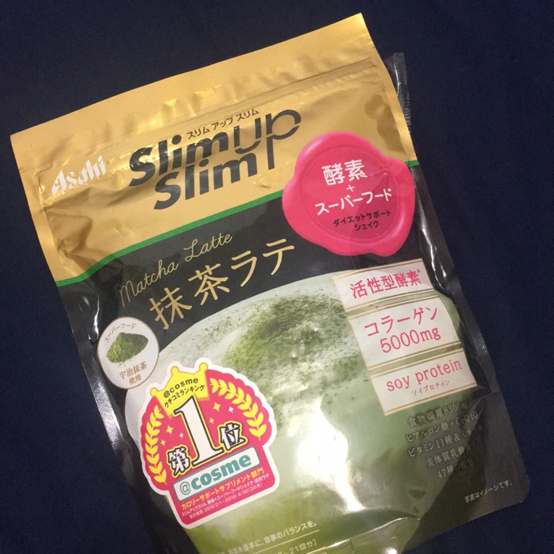 Asahi朝日 Slim Up Slim 膠原蛋白抹茶拿鐵奶昔 代餐