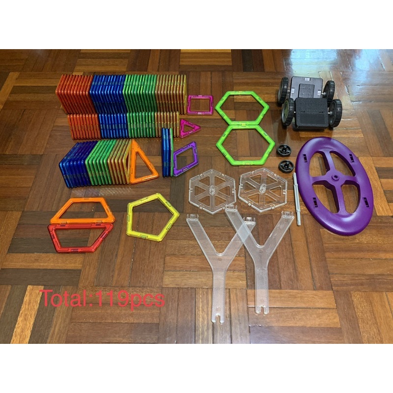 二手 正版magformers 共119pcs