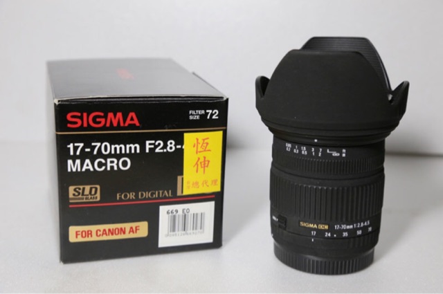 SIGMA 17-70mm F2.8-4.5 DC Macro FOR Canon 標準變焦鏡