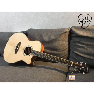 【六弦木音樂工作室】全新 免運 Neowood GA-1C 雲杉面板 桃花心木側背板 入門 新手木吉他 配件全附