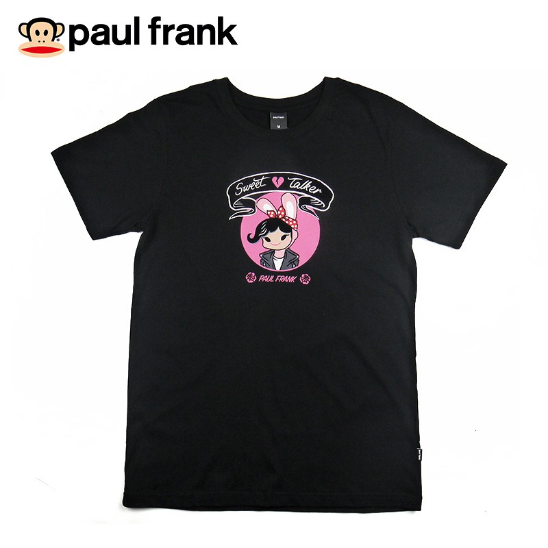 paul frank 兔女孩經典短T (男/女) - 黑/白/粉紅 P830025