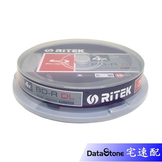 RiTEK 錸德 4x BD-R DL 藍光燒錄片 50GB 單面雙層 原廠10片裝