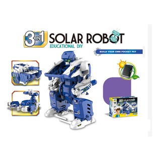 太陽能三合一機器人 益智玩具 實驗玩具 DIY科學玩具套裝