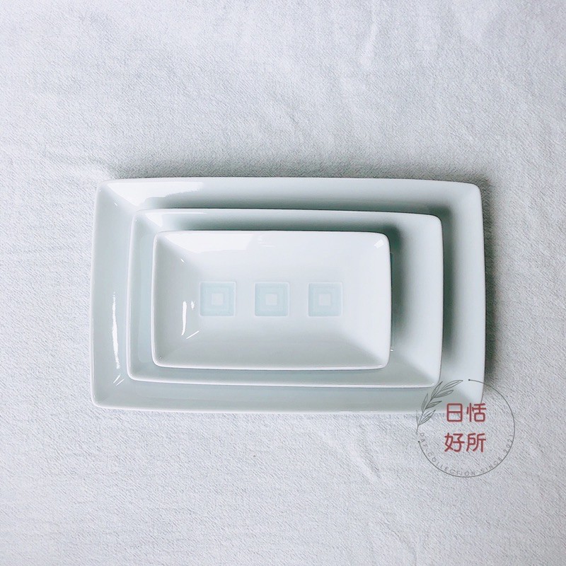 【現貨出清】日本🇯🇵 白山陶器 波佐見燒 升目紋 長方盤