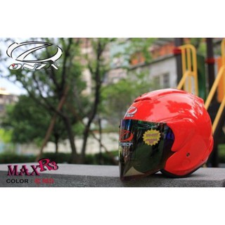 Onza MAX-R3 半罩安全帽 全罩安全帽 R帽 雙D扣 買就送鏡片【亮紅】