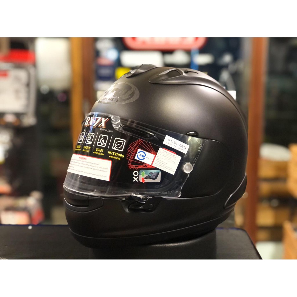 (現貨)德芯騎士部品屋 Arai RX-7X 素色系列 消光黑 頂級全罩式安全帽 公司貨