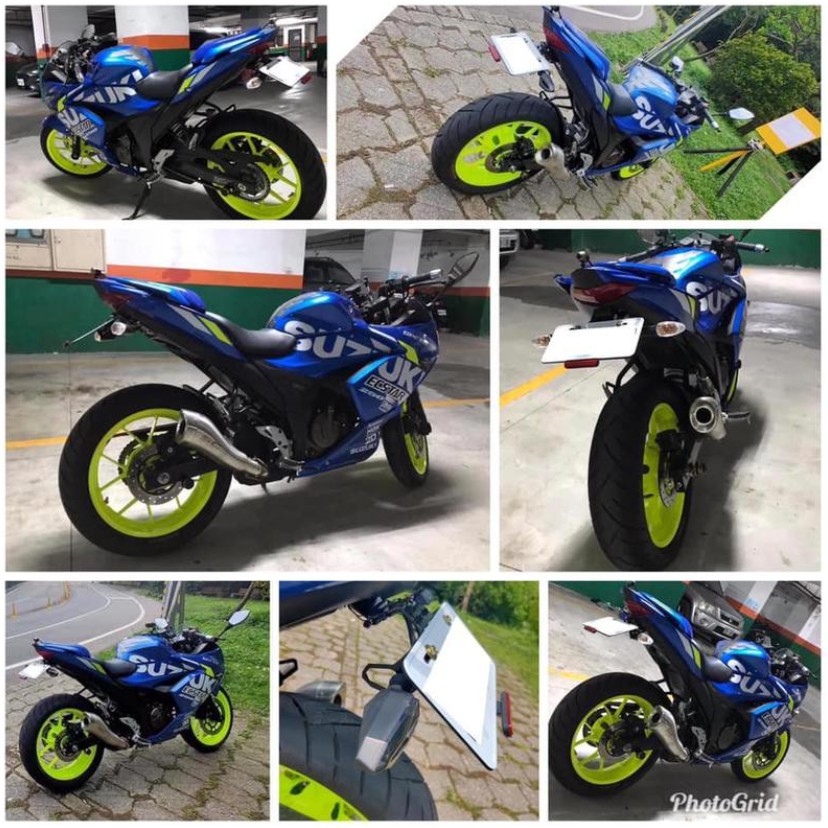 【93 MOTO】 鬍鬚牌 Suzuki GIXXER SF 250 GIXXER-SF 固定式 後牌架 短牌架 短牌