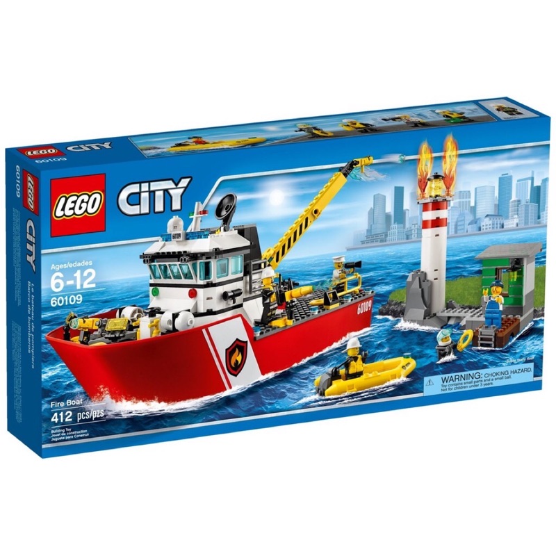 LEGO 樂高 60109 全新品未拆 城市系列 海岸巡邏艇