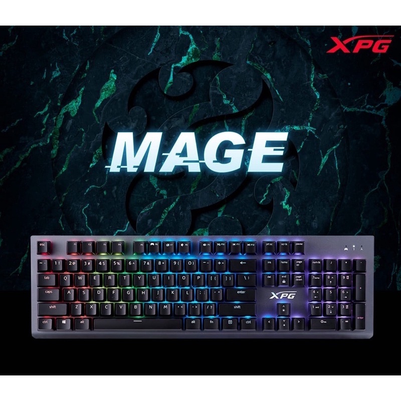 「全新」Adata 威剛 XPG MAGE 魔法師 RGB 機械紅軸（凱華）電競鍵盤 中文