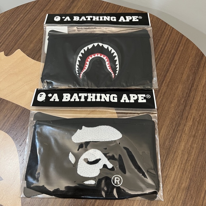 全新 A BATHING APE BAPE 猿人臉 鯊魚 口罩