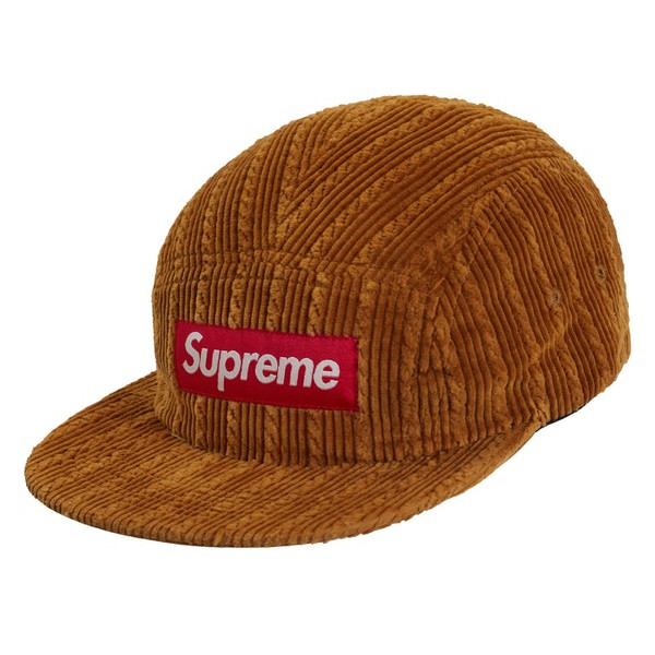 supreme rope corduroy camp cap
