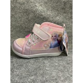 金英鞋坊-冰雪奇緣女童款高筒運動鞋，台灣製造94703-粉紅出清250元