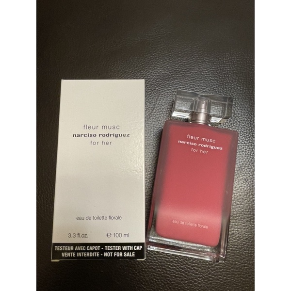 法倈麗公司貨 Narciso Rodriguez for her 納西索 桃色花舞 女性淡香水 100ml tester