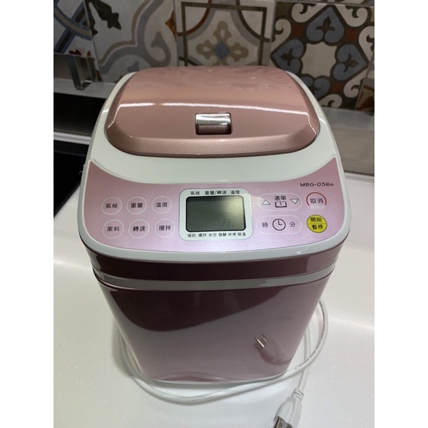 二手廚房電器 胖鍋麵包機 第六代 MBG-036s｜玫瑰金色－パンの鍋(胖鍋款)