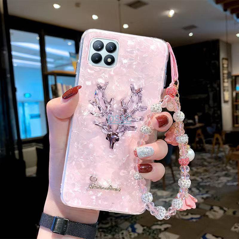 💕台灣新貨直發🔥OPPOReno4SE手機殼A32女款A53奢華潮牌A72超薄防摔Reno3/K7軟殼K5