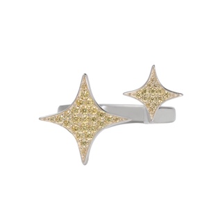 【Fe3c】 Bling Bling Ring Plus (Yellow, 925 Silver) 戒指|品牌旗艦館