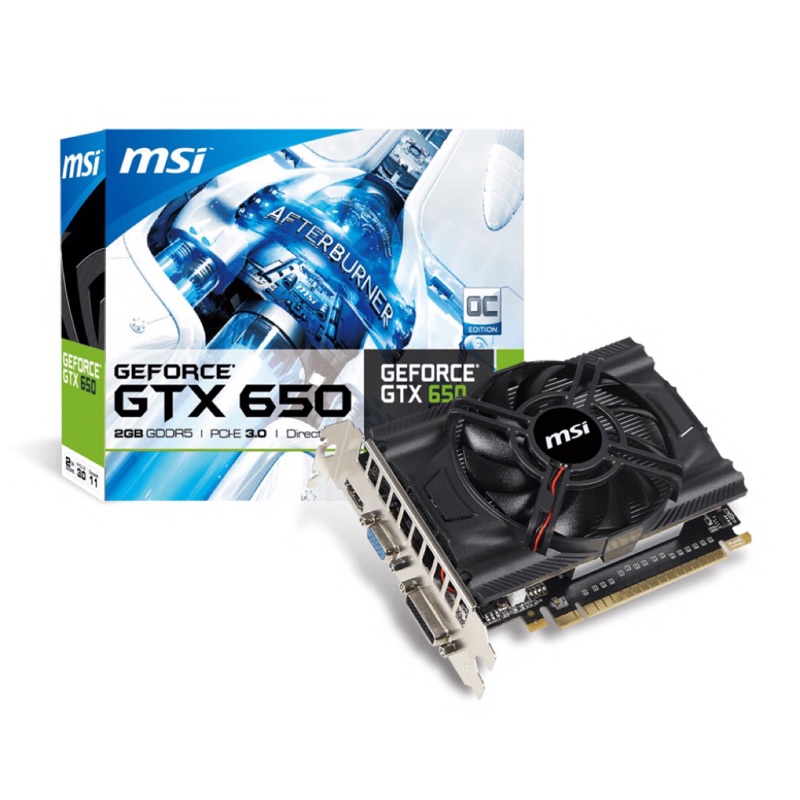 GTX 650 2G MSI 顯示卡+記憶體4G DDR3 1600