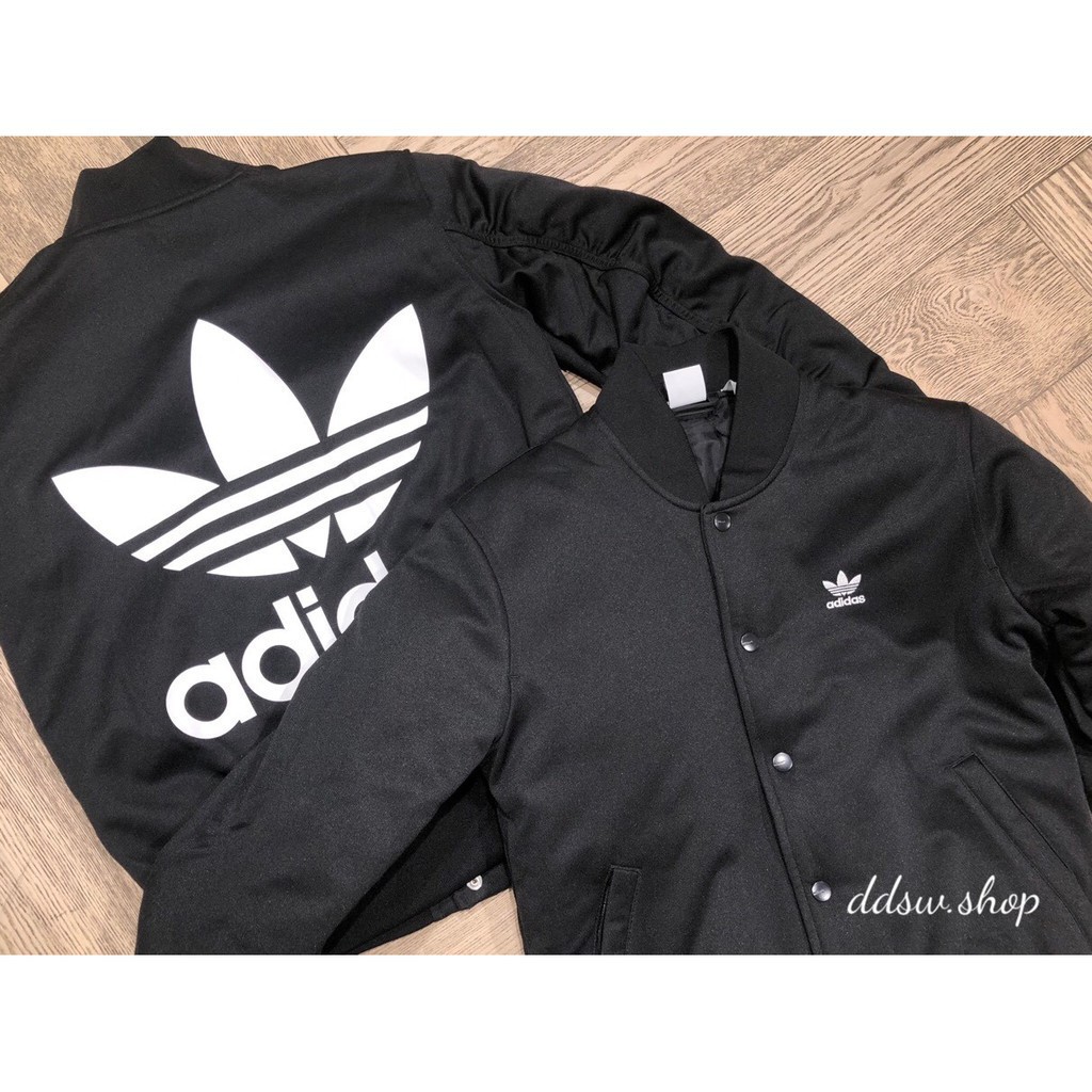 dd▸Adidas Originals 三葉草MA-1 飛行外套厚款黑色女款DW3905 | 蝦皮購物