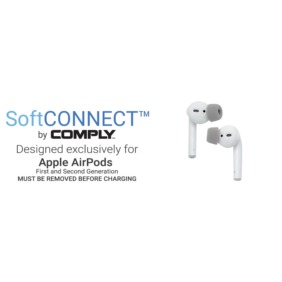 ｜Comply SoftCONNECT｜AirPods EarPods 海綿 耳塞 耳套 一盒 兩對 4顆 公司貨｜加煒