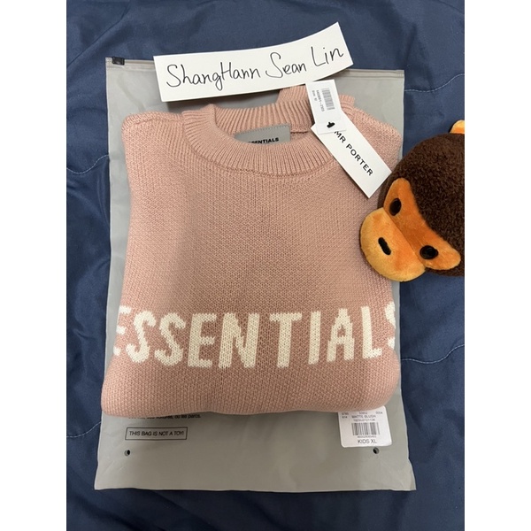 「全新正品」FOG Essentials Kids Knit Pullover Matte Blush 粉色 針織 衛衣