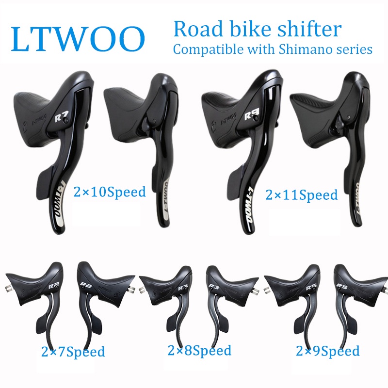 Ltwoo 公路自行車變速桿 2x7/2x8/2x9/2x10/2x11Speed Lever Brake 自行車變速器
