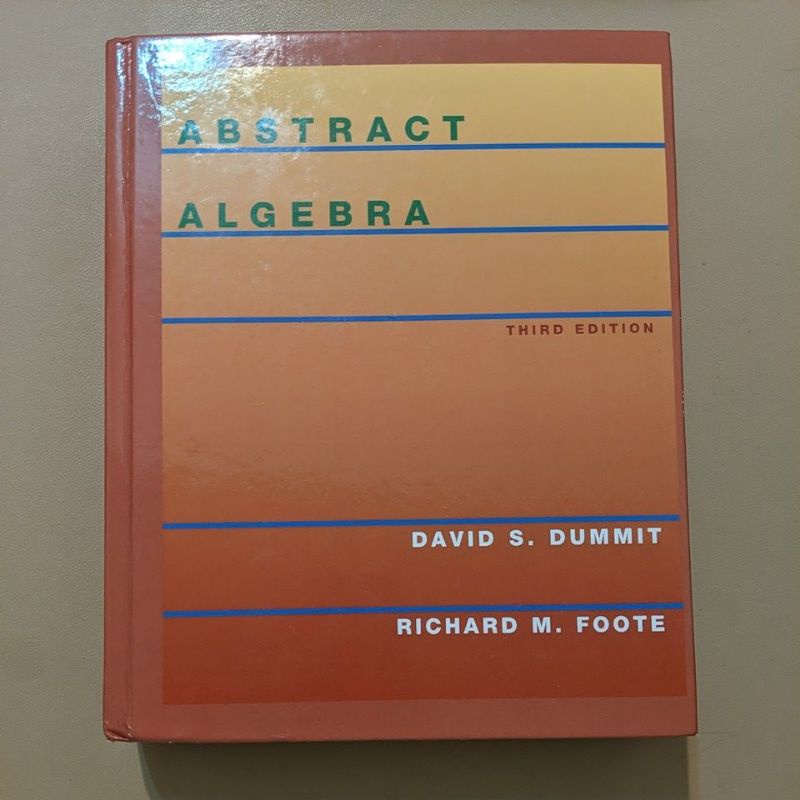 Abstract Algebra 3rd Dummit Foote 精裝 代數 3版 二手