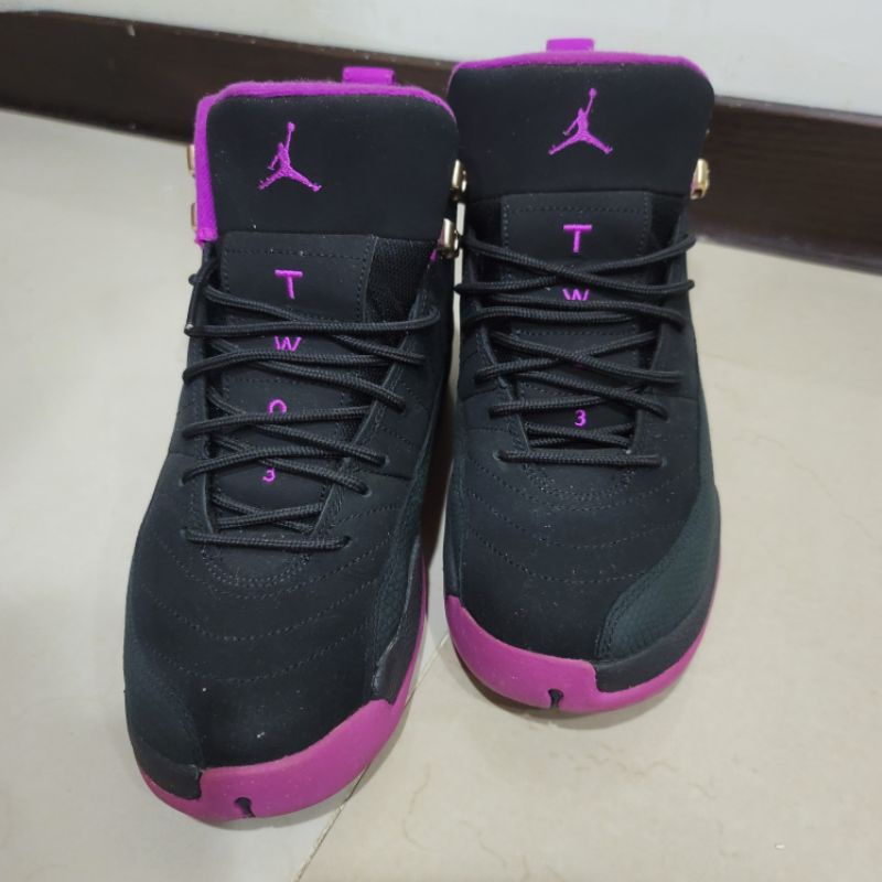 （二手）Air Jordan 12 Hyper Violet 金扣 大童鞋7y