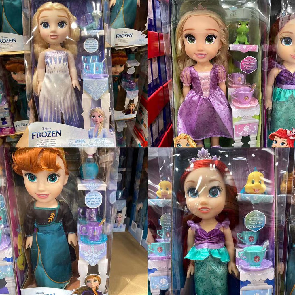 現貨 台中好市多代購  Disney Q版公主 長髮公主樂佩、艾莎、安娜、美人魚愛麗兒、貝兒公主 小女生最愛禮物
